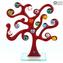 Tree of Life Briefbeschwerer - mit Millefiori - Original Murano Glas