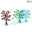 Tree of Life Briefbeschwerer - mit Millefiori - Original Murano Glas