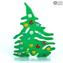 Fermacarte Albero di Natale - con Murrine - Vetro di Murano Originale
