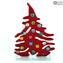 Fermacarte Albero di Natale - con Murrine - Vetro di Murano Originale