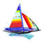 Sail boat - Multicolor - Original Murano glass