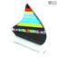 Sail boat - Multicolor - Original Murano glass