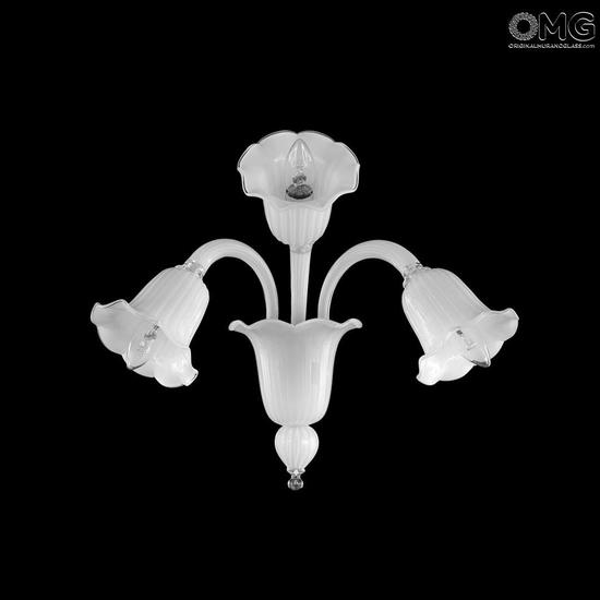 Wall Lamp Blanc De Blanc Applique Murano Glass