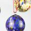 Blue Christmas Ball Dot Fantasy - Special XMAS - Verre de Murano Original OMG