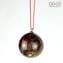 Bola vermelha de Natal - Dot Fantasy - Original Murano Glass OMG