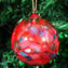 Bola vermelha de Natal - Dot Fantasy - Original Murano Glass OMG