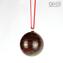 Red Christmas Ball - Twisted Fantasy - Murano Glass Xmas