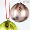 Bola de Natal - Fantasia roxa de Millefiori - Vidro de Murano Natal