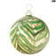 Green Christmas Tree Ball - Special XMAS - Original Murano Glass OMG