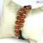 Bracelet Serena Double - red with Avventurina - Original Murano Glass OMG