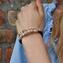 Armband Serena Double - weiß mit Avventurina - Original Murano Glass OMG