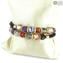 Bracelet Serena Double - multicolor with Avventurina - Original Murano Glass OMG