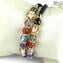 Pulsera Serena Double - multicolor con Avventurina - Cristal de Murano original OMG