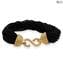 Bracelet Millefili Conterie - noir - Verre de Murano Original OMG