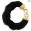 Armband Millefili Conterie - schwarz - Original Murano Glass OMG