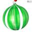 كرة الكريسماس - قصب الخيال الأخضر - زجاج مورانو الكريسماس
