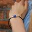 Bracelet Perla Bleu - avec Argent - Verre de Murano Original OMG