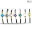 Pulseira Perla Smeraldo Green - com Prata - Original Murano Glass OMG