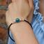 Pulseira Perla Smeraldo Green - com Prata - Original Murano Glass OMG