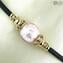 Bracelet Perla Rose - avec Argent - Verre de Murano Original OMG