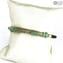 Armband Atena Green - Lange Perlen mit Avventurina - Original Murano Glass OMG