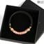 Pulseira Serena Pink - Contas Longas com Avventurina - Original Murano Glass OMG