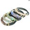 Armband Atena Blue - Lange Perlen mit Avventurina - Original Murano Glass OMG