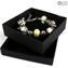 Pandoralike Bracciale - Ambra - Vetro di Murano Originale OMG