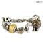 Pandoralike - White Bracelet - Murano glass