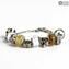 Pandoralike Bracciale - Bianco - Vetro di Murano Originale OMG