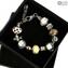 Pandoralike Bracciale - Arancione - Vetro di Murano Originale OMG