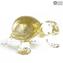 Turtle - Pure Gold 24kt - Original Murano Glas OMG