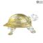 Turtle - Pure Gold 24kt - Original Murano Glas OMG