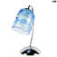 Tischlampe Ariston - Blaues Glas geblasen