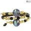 Armband Vita Bella - Chalcedonglas - Original Murano Glas OMG