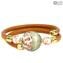 Bracelet Firenze - Verre Calcédoine - Verre de Murano Original OMG