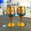 Set mit 2 Trefuochi-Gläsern Hellblau - You & Me - Original Murano-Glas
