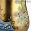 Set mit 2 Trefuochi-Gläsern Hellblau - You & Me - Original Murano-Glas