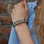Bracelet Serena Double - Bleu Clair avec Avventurina - Verre de Murano Original OMG