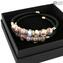 Pulseira Serena Dupla - Violeta com Avventurina - Original Murano Glass OMG