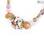 Necklace Diana - Pink - Original Murano Glass OMG