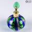 Bouteille Atomiseur de Parfum Bleu & Vert Avventurine - Différentes tailles et couleurs - Verre de Murano