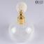 Bottle Scent Atomizer - White Filigree - Original Murano Glass OMG