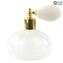 Bottle Scent Atomizer - White Filigree - Original Murano Glass OMG