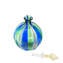 Botella Perfume Redonda - Azul y Verde - Cristal de Murano Original OMG