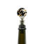 Rolha de garrafa preta e branca redonda - caixa de presente original de vidro Murano OMG® +