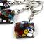 Llavero cuadrado - con Millefiori - Cristal de Murano original OMG