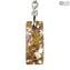 Keychain - with Silver or Gold Leaf - Original Murano Glass