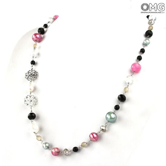Necklace Iris Antica Murrina Collection Original Murano Glass