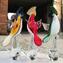 Perroquet rouge - Sculpture en verre - Verre de Murano original OMG